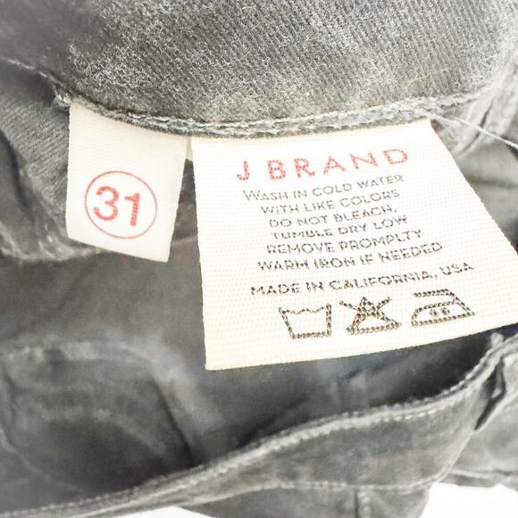 J. Brand The Skinny Japanese Luxe Twill Antique PFD Denim Jeans Black Size 31 - Picture 7 of 10